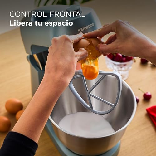 Miniatura 4 de Kenwood Go Kzm35.000gy Amasadora Con Diseño Compacto Y Bol De 4l, 3 Accesorios Para Mezclar, 6 Velocidades, 30 Cm De Alto Y Asa Para Transportar, Potencia 800w, Color Azul Tormenta