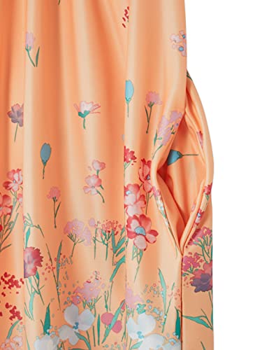 Image of AmeriMark Casual Women's Patio Muumuu House Dress Loose Comfortable Short Sleeve Sun Dress Lounger Gown Sleepwear for Ladies