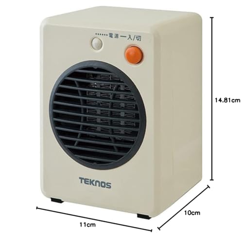 TEKNOS ミニセラミックファンヒーター 300W TS-301 の商品画像 1