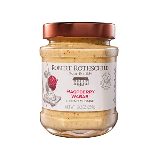 Robert Rothschild Farm Raspberry Wasabi Dipping Mustard Gourmet Condiment, 10.2 Ounces