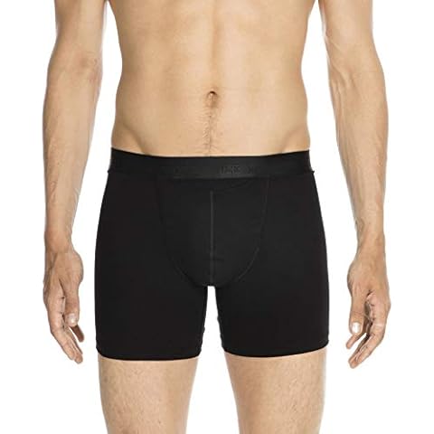 HOM Men's HO1 Long Boxer Briefs, Black Cover