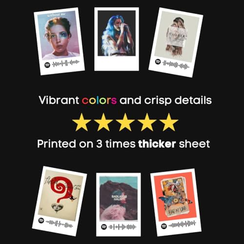 Image of Halsey Poster | Halsey Songs Polaroids (Set of 15) | Halsey's Gasoline, Badlands, Closer Songs Mini Poster (8 x 6 cm) Posters for Phone Accessories, Bedroom, Office, room decoration (Halsey)