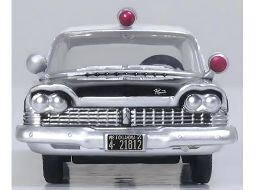 Oxford Diecast 1959 Plymouth Savoy 1:87 negro y blanco miniatura 3
