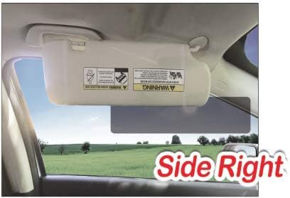 TuckVisor EdgeVisor DOUBLE 2 Visor Magnetic Tinted and Blackout Car Anti-Glare Sun Extender Extension Sunshade Window Windshield Glare UV Rays Blocker (Tinted Pack) (200)