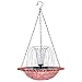ywzmsd Hanging Solar Bird Bath, 18x9 Inch Hummingbird Water Fountain Solar with Replacement Nozzles, Hummingbird Bath Fountain for Backyard, Patio, Garden Hanging Bird