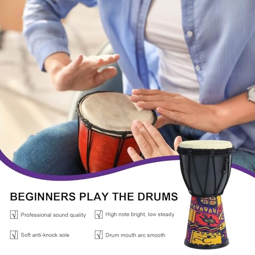 Kumprohu Bongo infantil, tambor árabe | Tambor de mão esculpido Bongo | Bongo profissional leve escu