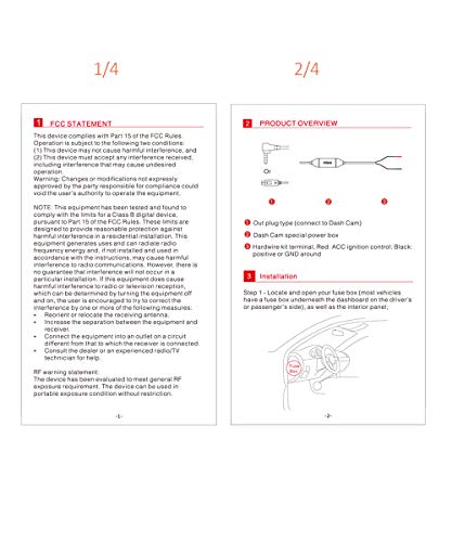 Hardwire Kit For DDPai Mini2, Mini
