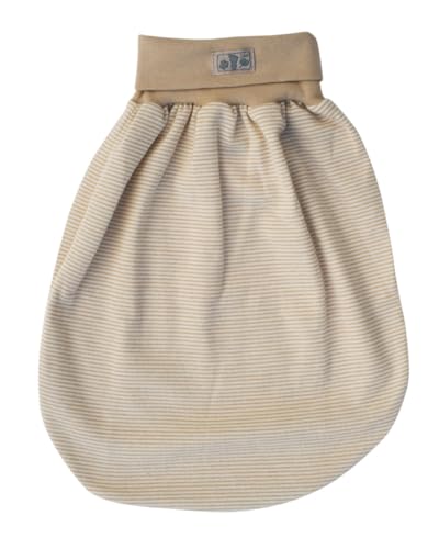 Lilano, Schlafsack/Pucksack mit Nabelbund, Merinowolle (kbT), Seide, 210 g/m² (Sand/Natur)