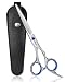 ULG Hair Cutting Scissors, Professional Hair Scissors 16.5 cm Right-Hand Razor Edge Barber Shears with Leather Case Salon Hair Cutting Shears Made of Japanese Stainless Steel, Hand Sharpened