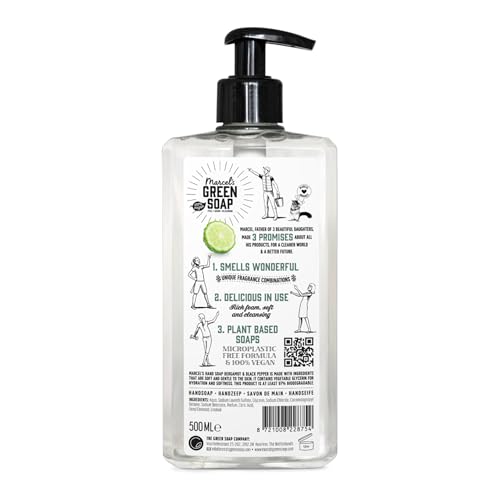 Marcel's Green Soap, Hand Soap Black Pepper & Bergamot, Liquid Handwash Dispenser, Eco-friendly, 100% Vegan - Image 2