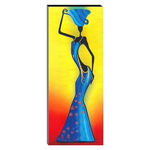 Image of Indianara Set of 3 Modern Art MDF Art Painting (0005FL) without glass 4.5 X 12, 9 X 12, 4.5 X 12 INCH