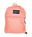 Jansport Superbreak Back Pack Coral Peaches/White Dots One Size