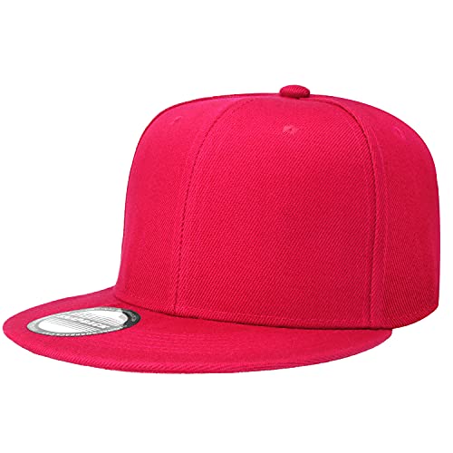 Image of Falari Wholesale 12 Pack Snapback Hat Cap Hip Hop Style Flat Bill Blank Solid Color Adjustable Size