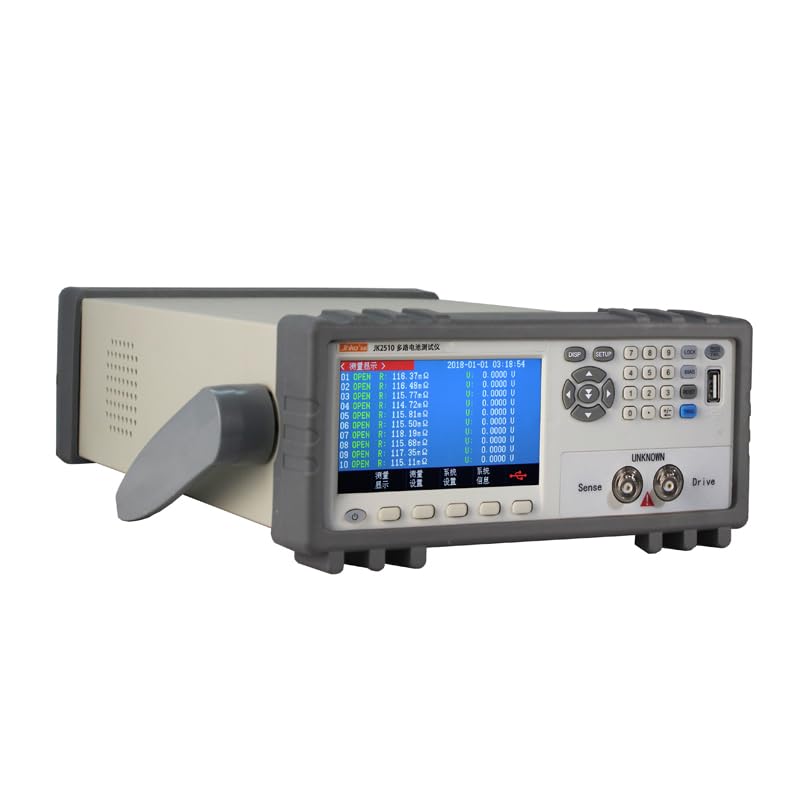 JK2510 Multichannel Battery Tester Resistance 0.01mΩ~33.000KΩ Voltage 0.0001V~60.000VDC with 4.3 inch LCD Display