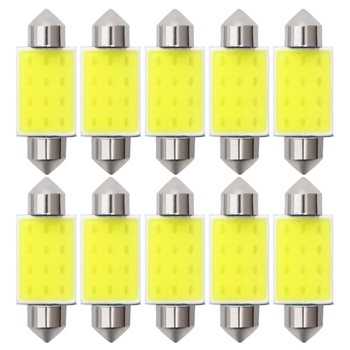 Lámpara LED Festoon 12SMD 39mm Blanco Interior Paquete x10