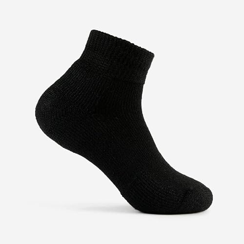 Thorlos Unisex Tmx Tennis Thick Padded Ankle Sock (3 Pairs) Black, Large #TOP3