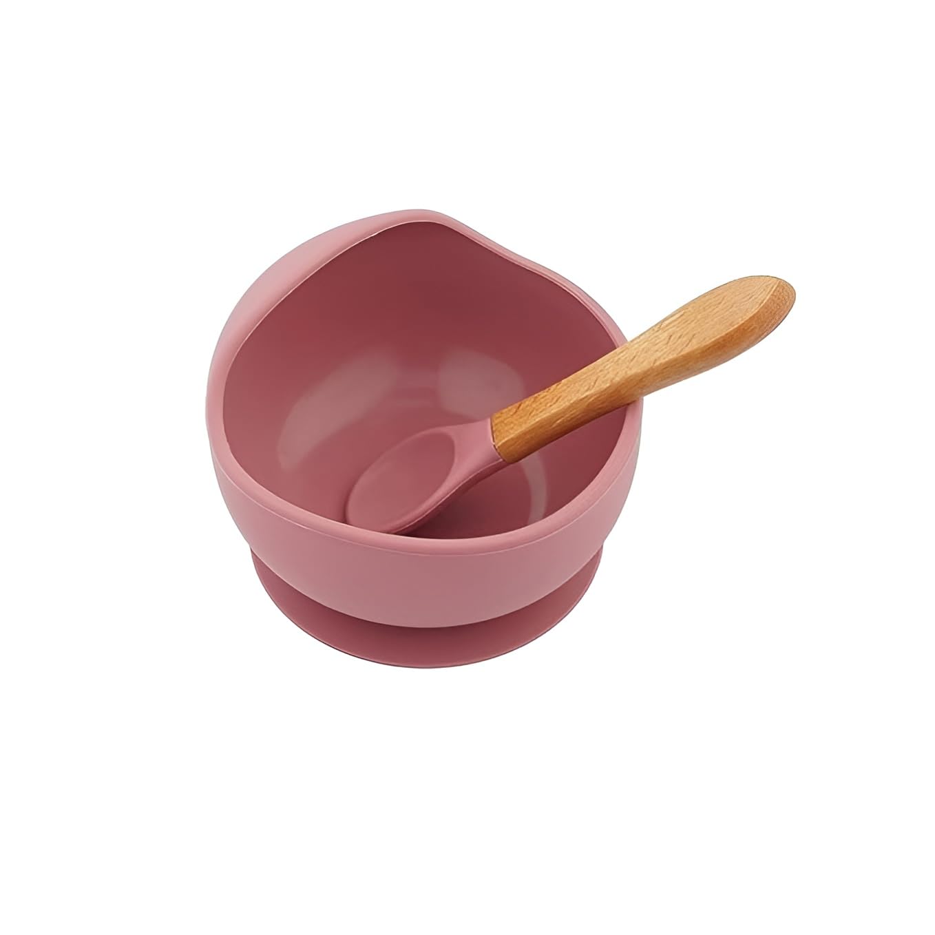 COKINA Silicone Baby Feeding Bowl with Suction Base & Spoon Set | BPA Free Baby Bowl for Kids & Toddlers | Spill Proof, Heat Resistant, Unbreakable Baby Food Bowl with Spoon (Pink)-image-47
