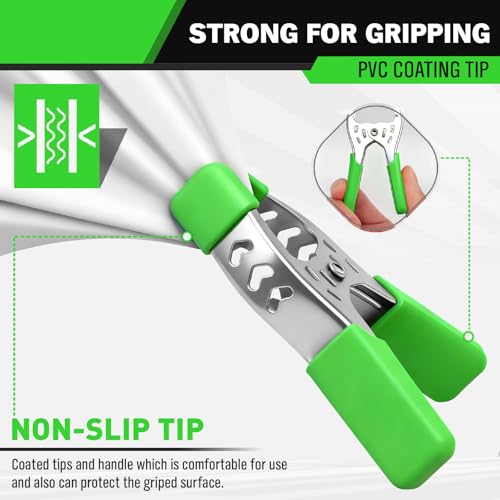 Image of 27-Piece 6-inch Heavy Duty Spring Clamp, Large Spring Clamps for Woodworking, Metal Clips 2.4-inch Jaw Opening Clamps for Backdrop, Pool Cover, Photography