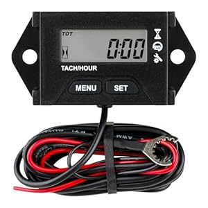 Taikemeti Drehzahlmesser mit Betriebsstundenzähler