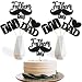 12 Pcs Father's Day Centerpiece Sticks, Fathers Day Centerpieces for Tables, Fathers Day Decorations, Father Birthday Party Decor Black