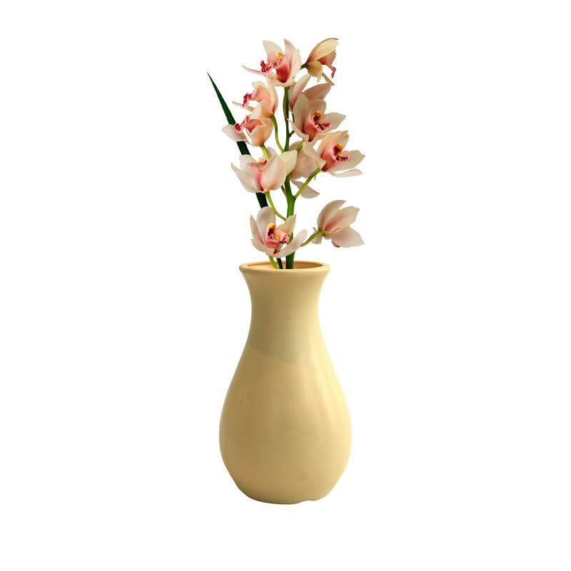 Image of GARDENS NEED 6-Inch (15.24 cm) Lucky Flower Pot | Round Shape, Set of 2, Cream Planter for Indoor & Outdoor | UV-Resistant, Lightweight Plastic Pots| Ideal for Flowers, Herbs, and Small Plants