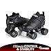 Chicago Skates Bullet Speed Quad Roller Skates – Durable, Top Performance Indoor/Outdoor Youth Skate Shoes for Women & Men Beginner 62mm Urethane Wheels & Low-Cut Ankle Boots for Agility