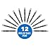 Inc. R2 Precision Rollerball Pens - 0.5 mm Ultra Fine-Point Pen Set With Comfort Grip for School, Office, Writing, and Journaling, 12 Pack, Black Ink