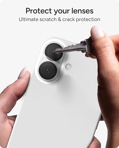 Image of ZAGG Glass Elite iPhone Camera Lens Protector for iPhone 17 - Camera Frame, Maximum Impact & Scratch Protection, Anti-Reflective Technology, Smudge-Resistant, Precise Fit