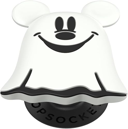 Agarre para teléfono de PopSockets con soporte expandible, agarre adhesivo, Disney, PopSocket de Halloween, PopOut Mickey Ghost