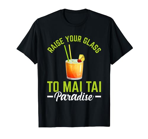 Mai Tai Vineyard Tiki Vines Bar Cocktail Tais Drink T-Shirt