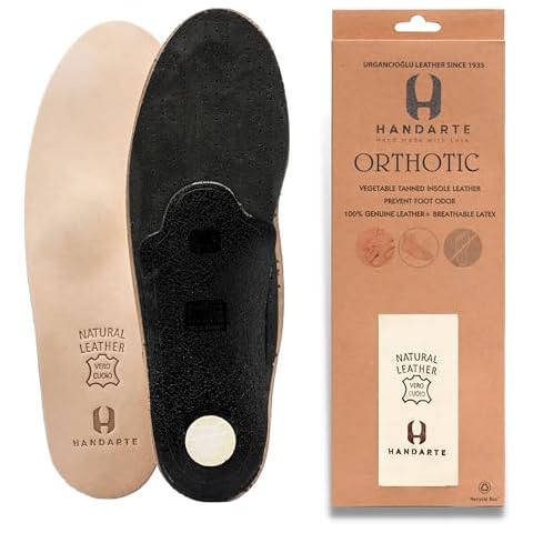 HANDARTE Leather Orthotic Insoles for Comfort Cover
