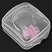 Hapivida 2Pcs Swimming Nose Clip, Silicone Swim Nose Plug Training Protector Soft for Adults with Storage Box Pink