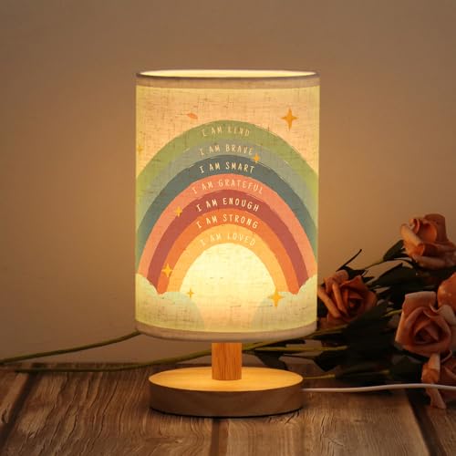 WSYEAR Boho Rainbow Inspirational Desk Lamp