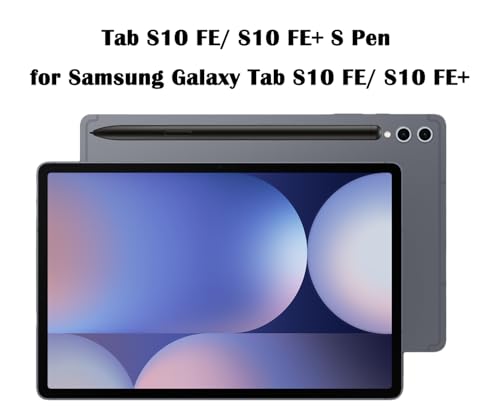 Image of Galaxy Tab S10 FE / S10 FE+ S Pen for Samsung Galaxy Tab S10 FE / S10 FE+ Stylus Pen Replacement + Free Tips Galaxy Tab S10 Fe Pen for Samsung Galaxy Tab S10 FE / S10 FE+ / S10 FE Plus Stylus S Pen(Black)