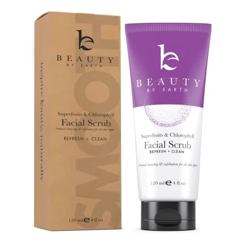 Organic Microdermabrasion Facial Scrub & Cleanser, Natural & Organic Ingredients, Exfoliating Face Wash for Deep Pore Cleansing and Anti Aging Best for Mens and Women Acne, Dry, Oily or Sensitive Skin Cover