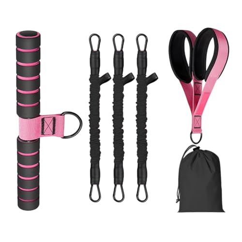 Bandas de resistencia para entrenamiento de fuerza física y pilates en casa