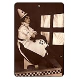vintage pierrot clown Polyvalence multi-espaces - Donnez du style sans effort à vos pubs, boutiques, abris de jardin ou à votre entrée.