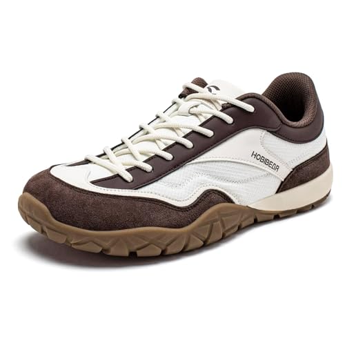 HOBIBEAR Barefoot Shoes | Wide Toe Box | Comfortable Wide Width Fashion Sneaker for Women(Beige/Dark Brown, Women 8) by HOBIBEAR - Used condition - Image 5