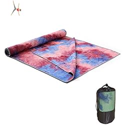 Decathlon Esterillas Para Yoga Avril Tian - Toalla de Yoga, Antideslizante, Absorbente de Sudor Súper Suave, Toalla de Yoga Caliente para Deportes, Pilates, Gimnasio y Entrenamiento, Morado
