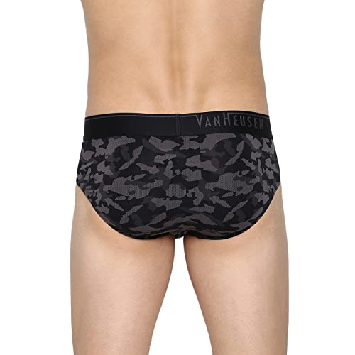 Image of Van Heusen Men Regular Fit 4 Way Stretch Body Defining Fit Allover Print Briefs - Available in Pack of 1 & 2