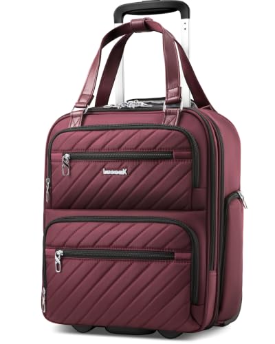 Image of LUGGEX Underseat Carry On Bag, Burgundy, 16 inch