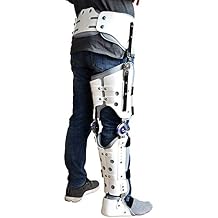 ROM Hinged Adjustable Hip Knee Brace Joint Support Leg Fracture Hip Fixed and Ankle Orthosis Brace Booster Knee, Foot Protector Thigh
