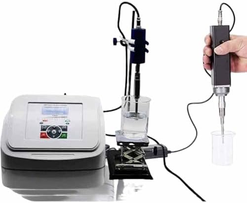 Digital Liquid Homogenizer & Emulsifier with Timer, Optional Probe, Precision Control for Uniform Dispersion, Lab Equipment for Emulsification, Data Storage Capability