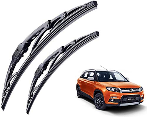 Image of WolkomHome High Performance OE Car Wiper Blade Replacement set of 2 Pc Right 24 inch Left 17 inch for Maruti Vitara Brezza