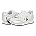 Calvin Klein Women's Camina Sneaker, White/Silver 144, 5.5
