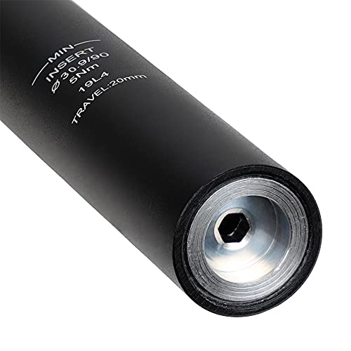 DNM Suspension Mountain MTB Road Bike Bicycle Seatpost Seat Shock Absorber Post - Travel: 20mm Vertical & 15mm Horizontal - Shockstop - 30.9mm x 350mm - Recommended Load Weight 176 to 220 lbs