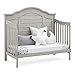 Delta Children Simmons Kids Asher 6-in-1 Convertible Crib with Toddler Rail, Rustic Mist
