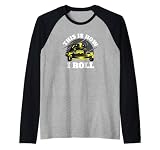 Así es como ruedo - imagen de cortacésped a caballo cero vuelta Camiseta Manga Raglan