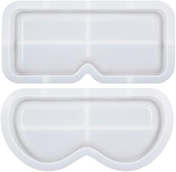 SEWOART Glasses Tray Mold 7.28X3.54X0.78In Silicone Epoxy Resin Mold for DIY Glasses Holder Crafting Lightweight Tray for Home Decor and Party Use