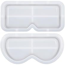 SEWOART Glasses Tray Mold 7.28X3.54X0.78In DIY Epoxy Resin Mold for Crafting Unique Glasses Holders Lightweight Silicone Tray for Home Decor and Party Use